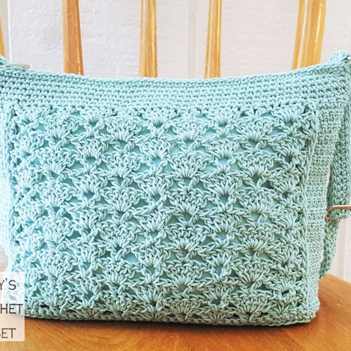 Crochet Bag PATTERN Lace Panel Crossbody Bag DIY Crochet Etsy