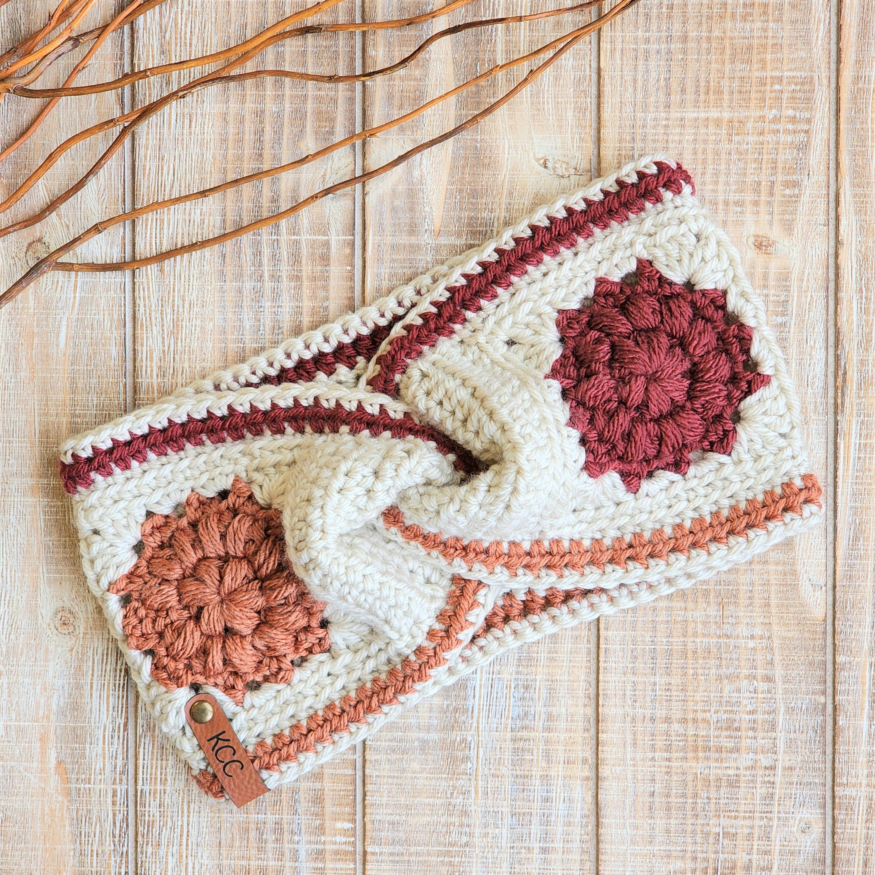 Dahlia Twisted Earwarmer Pattern