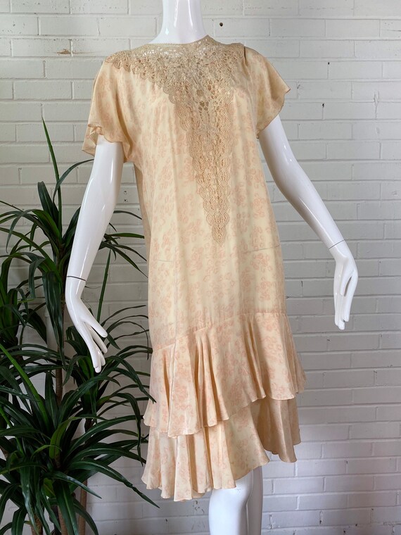 Romantic Pink Floral Silk Dress / Nancy Johnson Li