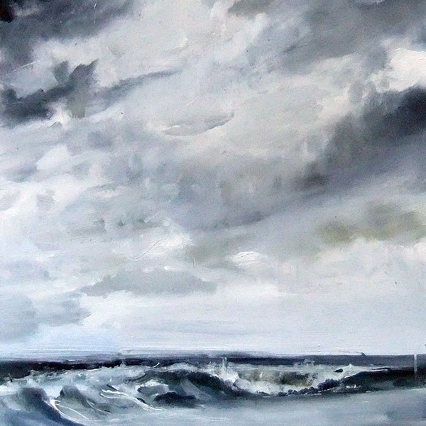 The Pacific  Ocean Sm- Original Oil Painting