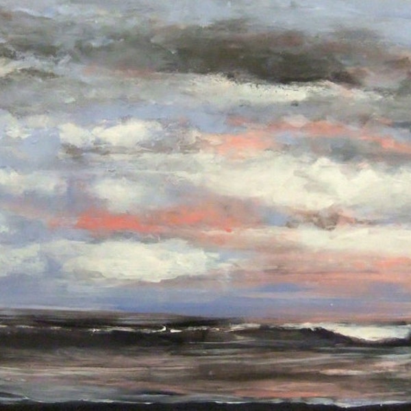 The Pacific at Dusk - Original Painting Lg