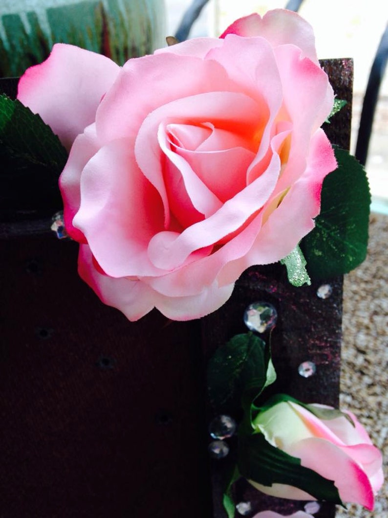 Hand-Painted Rose Frame