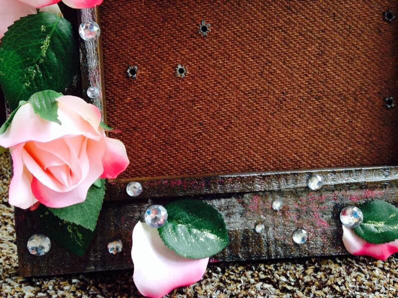 Hand-Painted Rose Frame