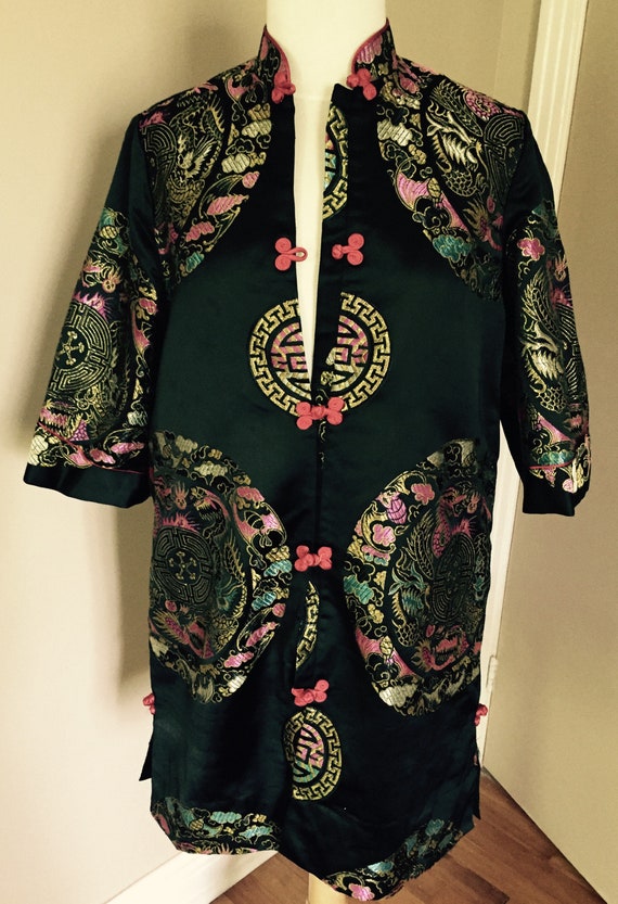 Vintage Embroidered Jacket Dragons South Korea
