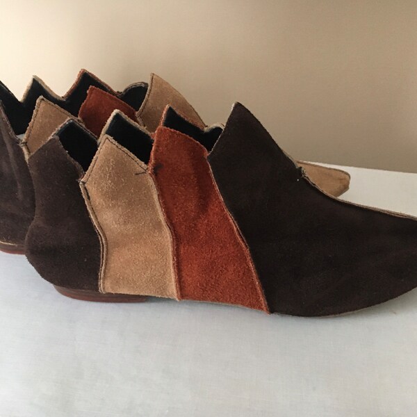 suede pixie boots