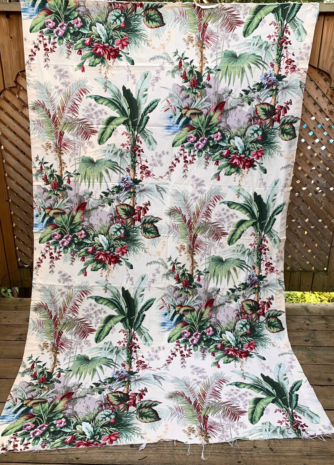 Vintage Clarence House Cameroon Pattern Fabric - Etsy