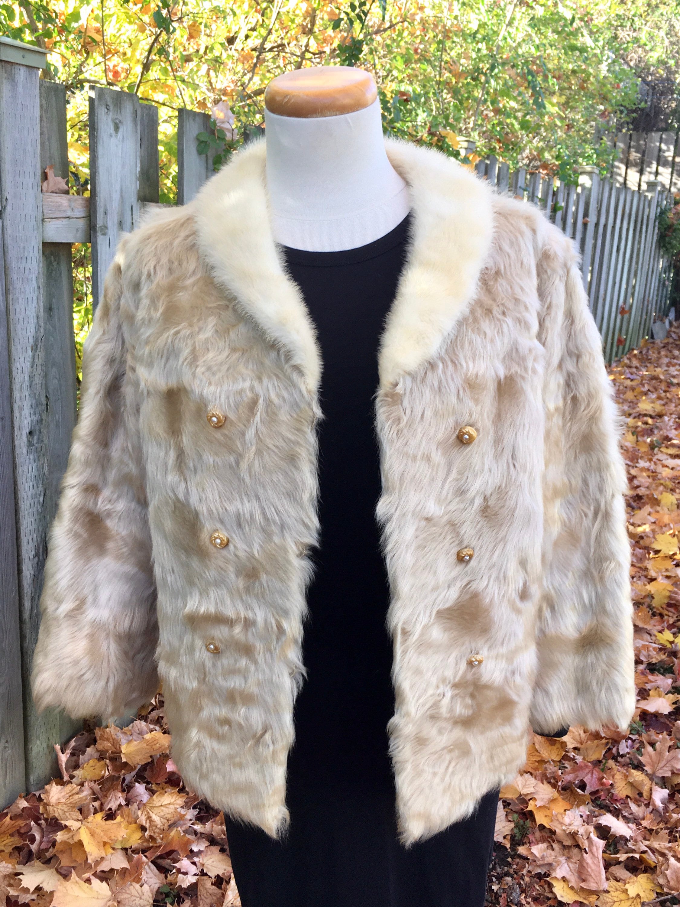 Mens goat fur coat 2025