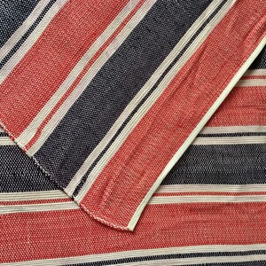 Vintage Homespun Catalogne Rag Rug Coverlet Blanket Red White & Blue - Etsy
