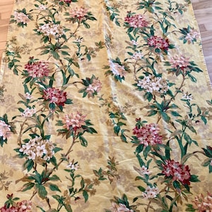 P. Kaufmann Butter Yellow Floral Fabric 4+ Yards