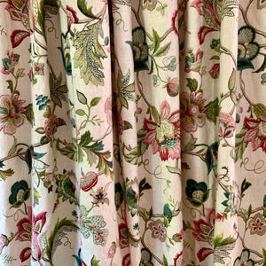 P Kaufman Brissac Jewel Jacobean Floral Drape Set