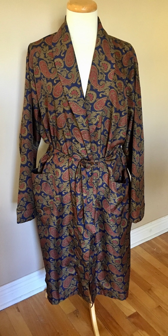 Men’s Smoking Jacket Robe Lounger Paisley