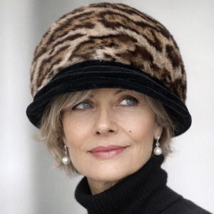 Vintage Fur Newsboy Hat - Etsy display picture 1