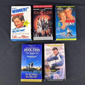 Lotto 5 VHS Screener Tapes Chicago Life with Mikey Mad Love Huck Finn Demo Tapes