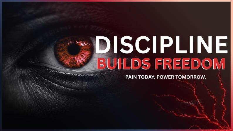 Bold Youtube Intro Banner Template, Dark Motivational Thumbnail, Eye ...