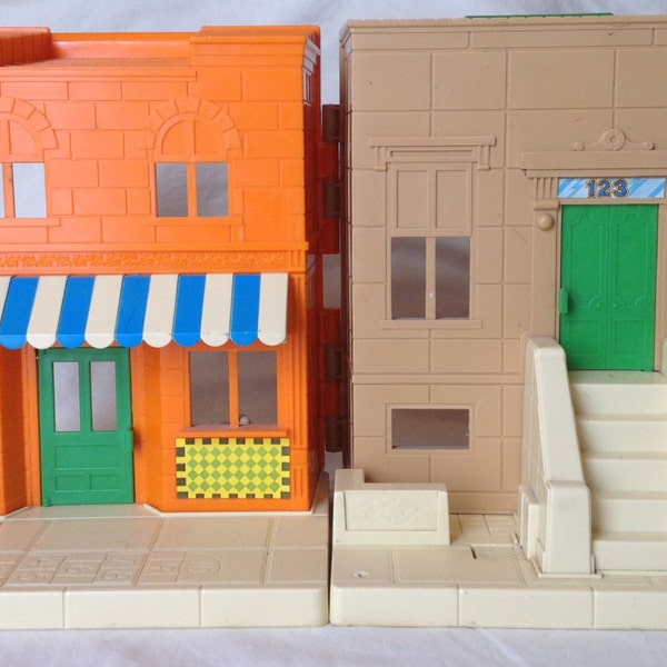 Vintage 1986 Sesame Street 1-2-3 playset building (playschool)