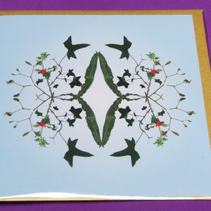 WINTERSOLSTICE / KERSTWenskaart uit de Wild Flower Mandala, Solar Festivals-serie
