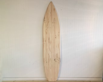 One UNFINISHED 6 foot natural wood surfboard wall art Unique gift idea SHIPS FAST