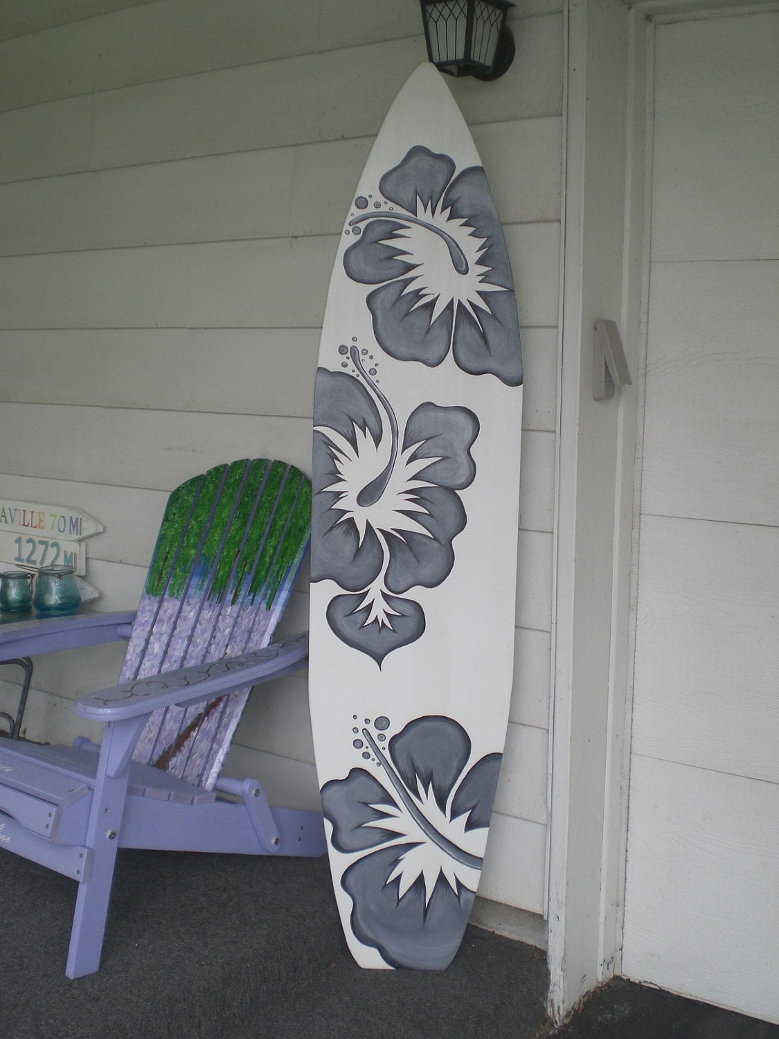 6 Foot Wood Hawaiian Surfboard Wall Art Decor or Headboard Etsy