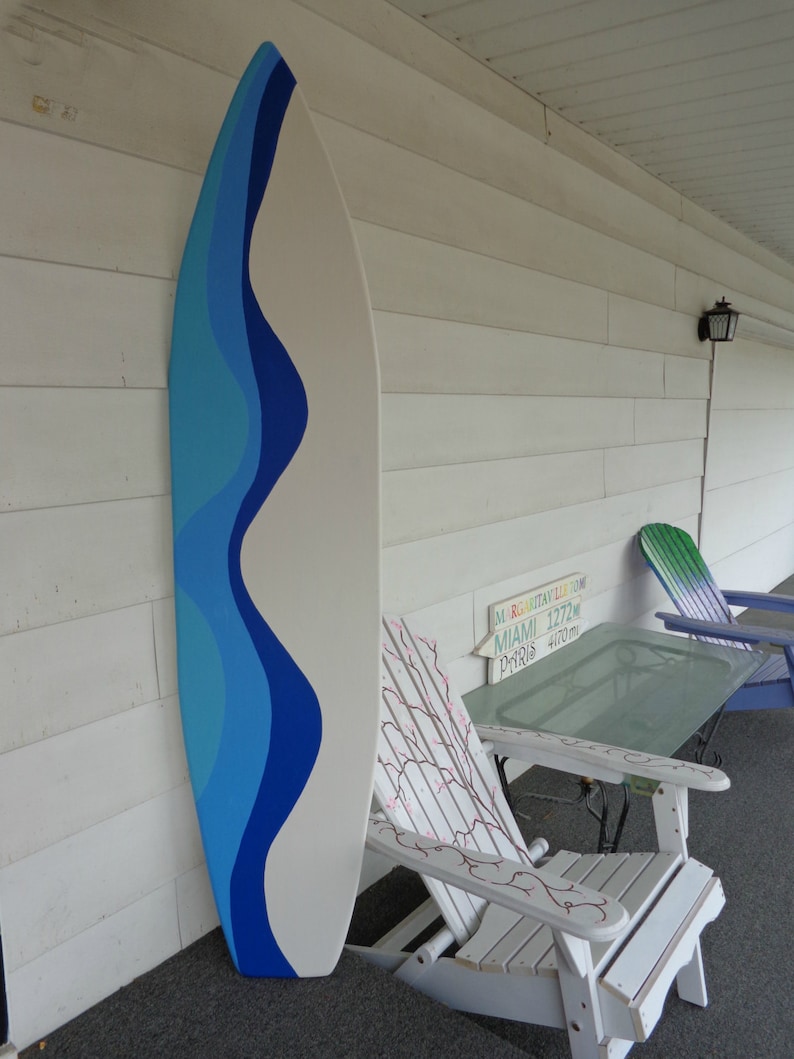 6 Foot Wood Hawaiian Surfboard Wall Art Decor or Headboard Etsy