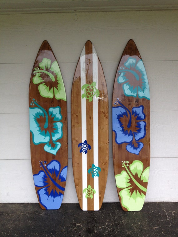 Three Of My 6 Foot Wood Hawaiian Surfboard Wall Art Decor Or - Hawaii Surfboard Wall Art Three Of My 6 Foot Wood Hawaiian Surfboard Wall Art Decor Or - Hawaii Surfboard Wall Art