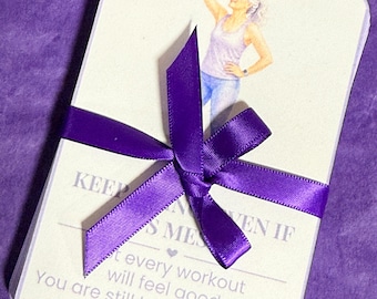 Tarjetas de motivación para correr para mujeres mayores de 50 años / 32 tarjetas inspiradoras / Regalo para entrenamiento de maratón / Motivación para correr / Baraja de afirmaciones para el fitness