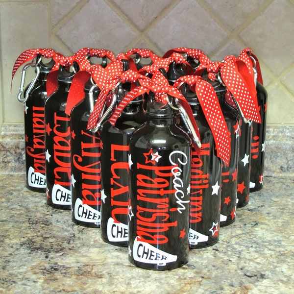 Cheer Personalized Aluminum Water Bottle