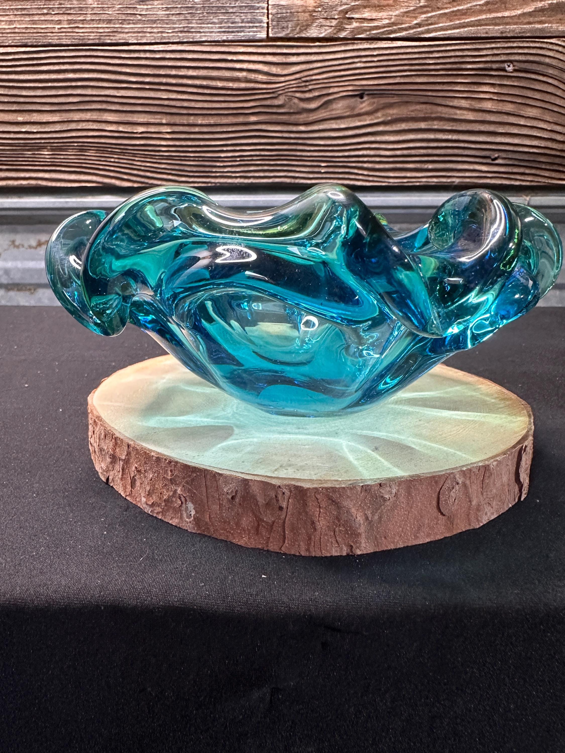 Murano Blue Bowl - Etsy