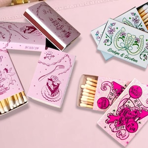 Custom Wedding Matches: "Magical Muse" Party Favors