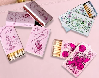 Custom Wedding Matches: "Magical Muse" Party Favors