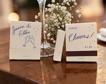 Personalized Wedding Matchbooks: Custom Bridal Shower Favors