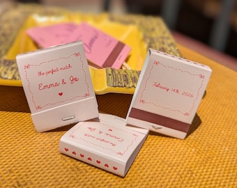 Personalized Wedding Matchbooks: Custom Bridal Shower Favors