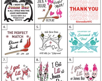 Matchbook & Matchbox Personalization / Basic Design Package ~ For Use Only On Our Products (Design Service only - no physical product!)