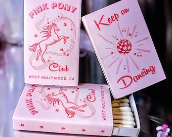 Pink Pony Club Matchbox Set, Novelty Party Favor LGBTQ Love