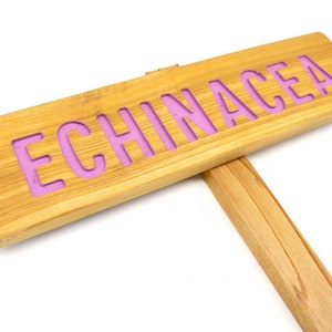 ECHINACEA Garden Sign, Outdoor Marker, Yard Art, Herb Sign, Coneflower, Tea Herb, Plant Signage, Herb Garden, Urban Garden, Perennial Marker