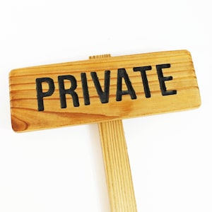 PRIVATE Sign, Lawn Marker, Property Sign, Caution Sign, Warning Sign, Outdoor Sign, Road Marker, Driveway Sign, Private Property Marker
