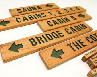 Vacation Rental Signs, Cabin Markers, B&B Signs, Hostel Signage, Spa Marker, Outdoor Signs, Glamping Signage, Trail Signs, Lodge Markers