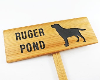 LABRADOR RETRIEVER Cutout Sign, Fetching area Sign, Backyard Garden, Custom Sign, Gift for Grandpa, Dog Park, Lab Sign, Personalized Marker