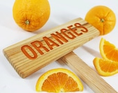 ORANGES Sign, Tree Sign, Citrus Sign, Fruit Marker, Outdoor Sign, Yard Art, Orange, Citrus Tree Sign, Orchard Marker, Sweet Orange, Tropical