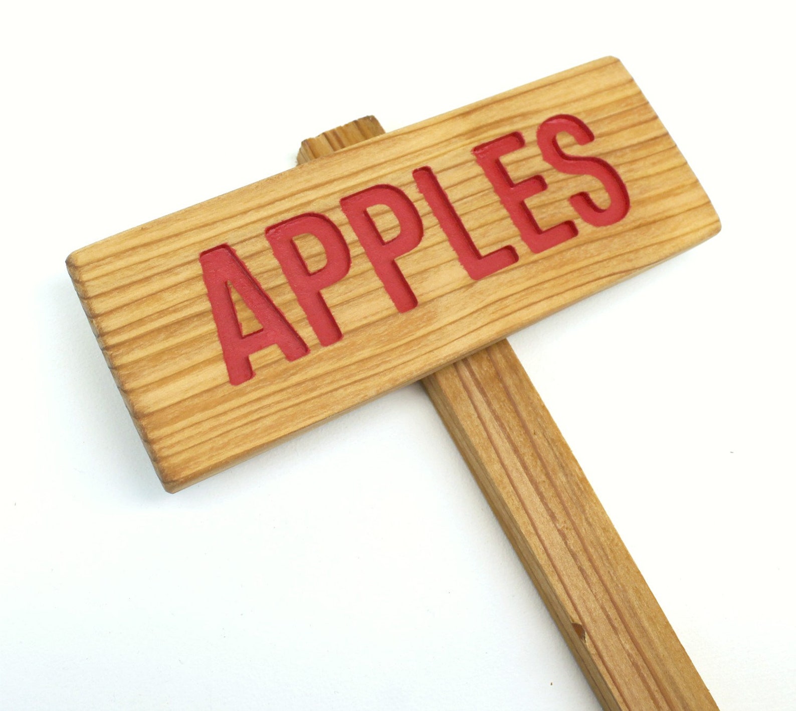 APPLES Sign Outdoor Sign Yard Art Fruit Tree Marker Etsy
