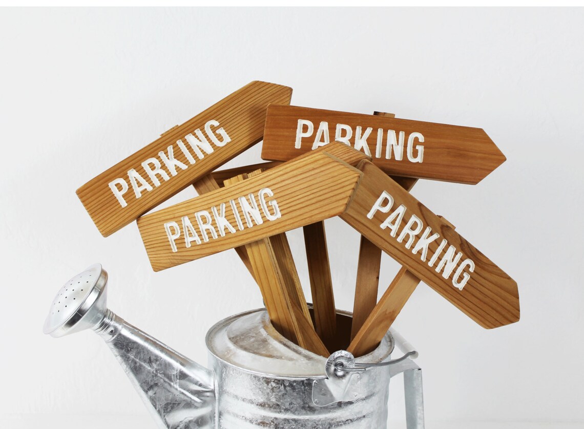 PARKING DIRECTION Sign Outdoor Event Signs Parking Sign - Etsy