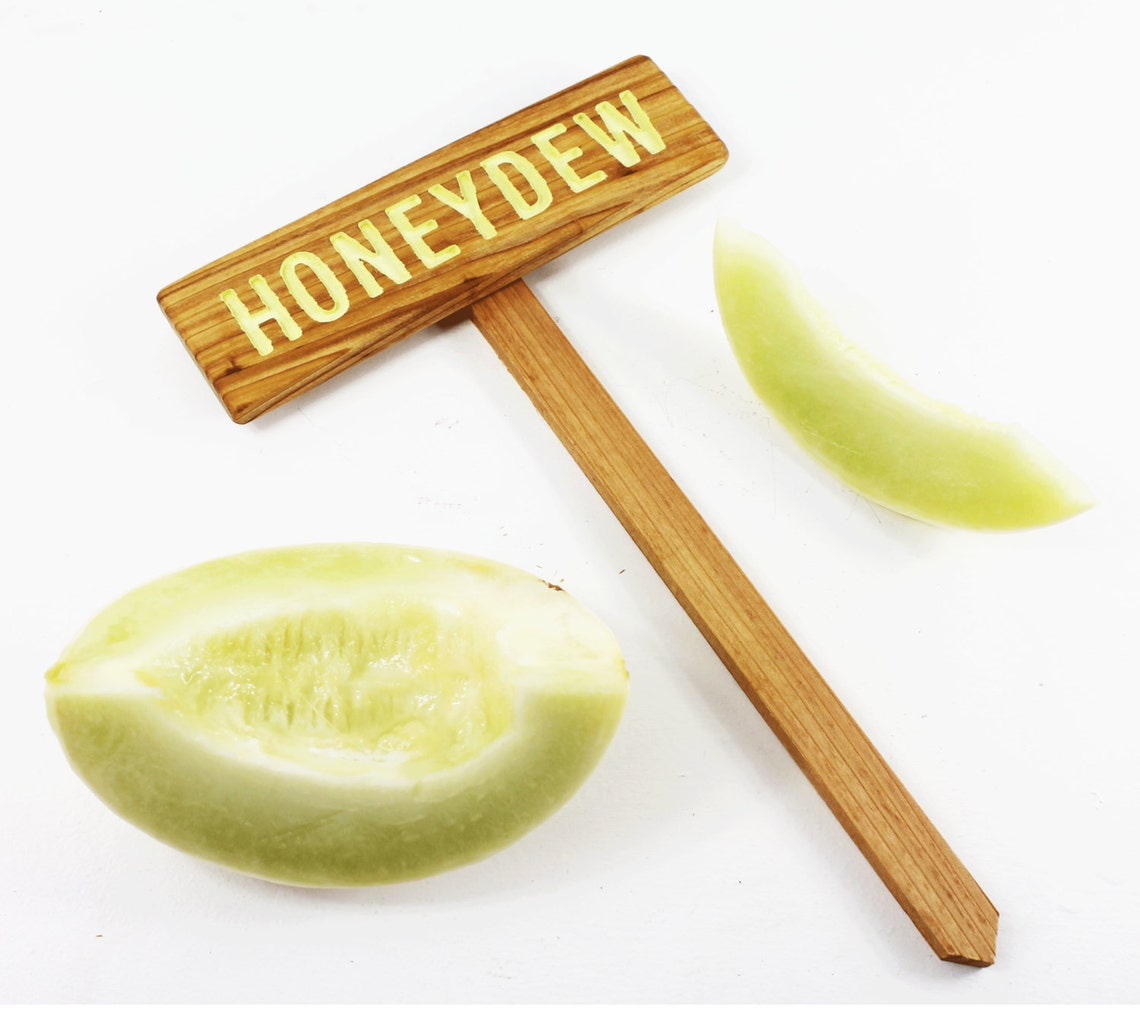 HONEYDEW Garden Melon Sign Light Green Summer Fruit Garden Etsy