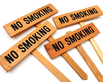 No se permite fumar, marcador al aire libre, arte del patio, marcador de advertencia, signo de precaución, marcador de boda, signo de oxígeno, signo de ducha de bebé, signo de fiesta