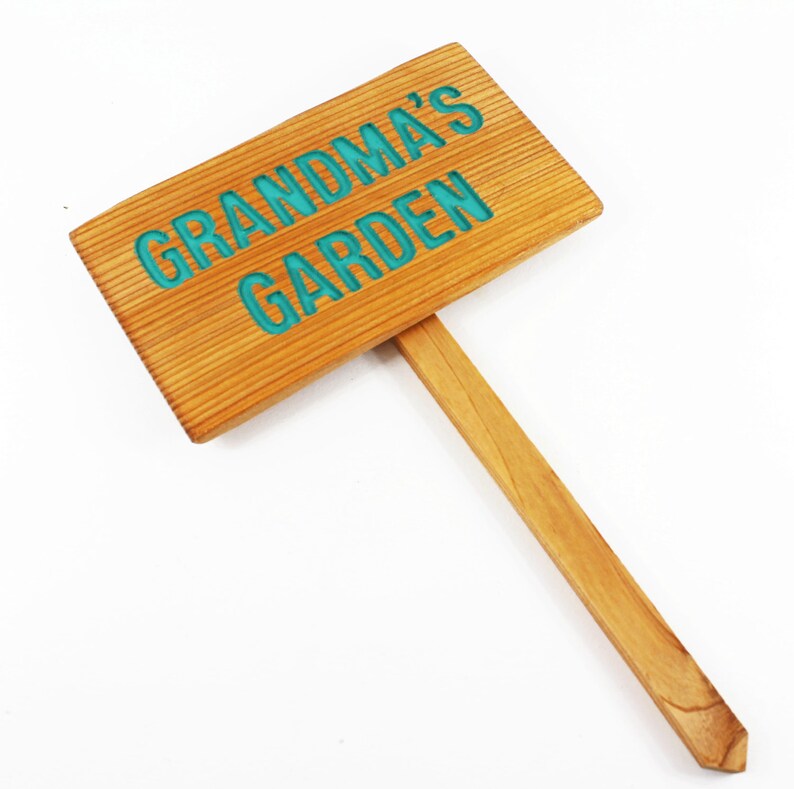 Grandma's Garden Sign Outdoor Marker Yard Art Etsy