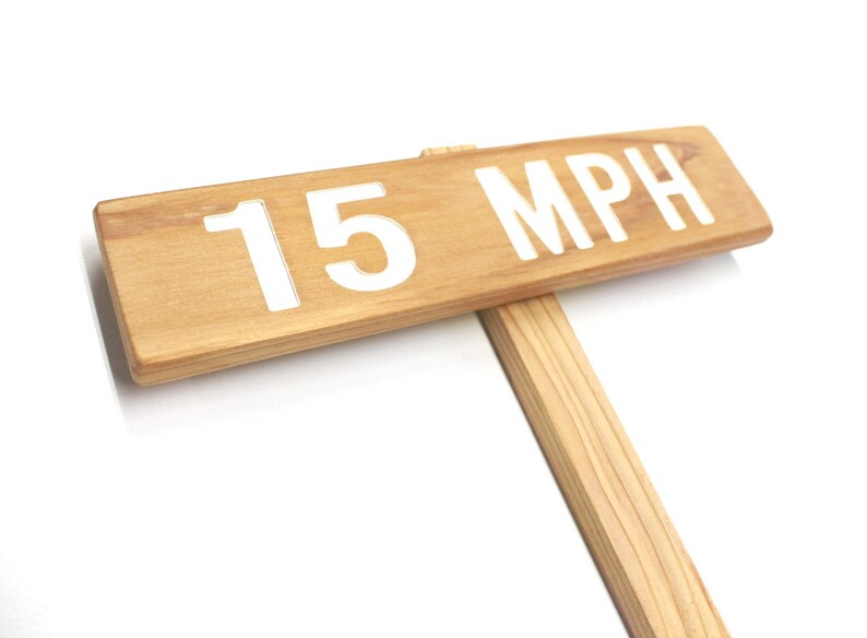Custom Speed Sign, MPH Marker, Outdoor Sign, Yard Art, Road Marker ...