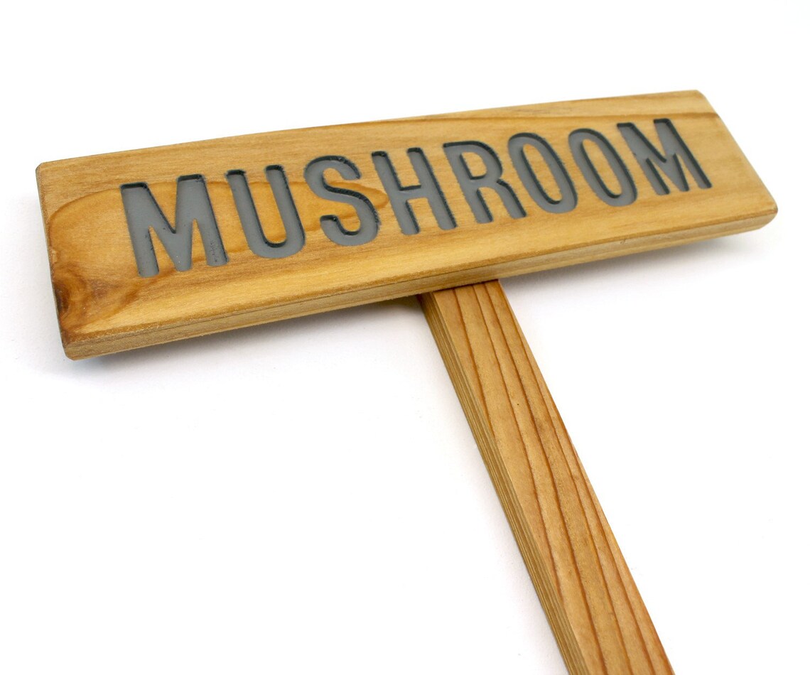 MUSHROOMS Sign Outdoor Marker Yard Art Fungus Signage Etsy