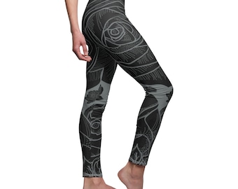 Black Rose -Women's Leggings