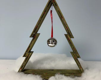 Light-Up Christmas Tree with Customizable Ornament Display