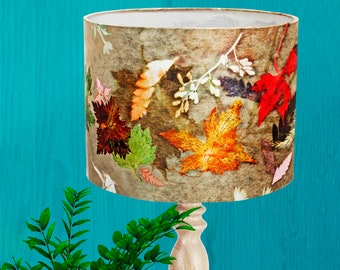Floral Dance - Lampshade For Table Lamp - Handmade Lampshade - Botanical Lampshade - Decorative Lampshade