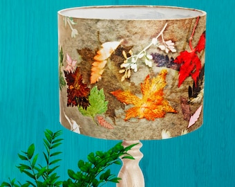 Floral Dance - Lampshade For Table Lamp - Handmade Lampshade - Botanical Lampshade - Decorative Lampshade