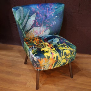 Coastal print accent hot sale chairs